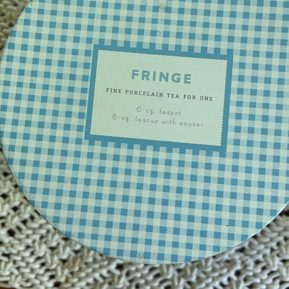 Fringe Studio Floral Fine Porcelain Tea For One new in original box - Picture 5 of 12